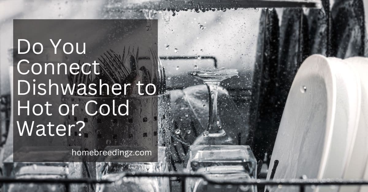 Do You Connect Dishwasher to Hot or Cold Water?