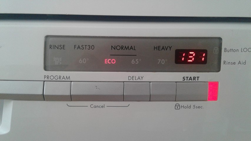 The Rate Of Electricity Usage Of The Old Dishwasher