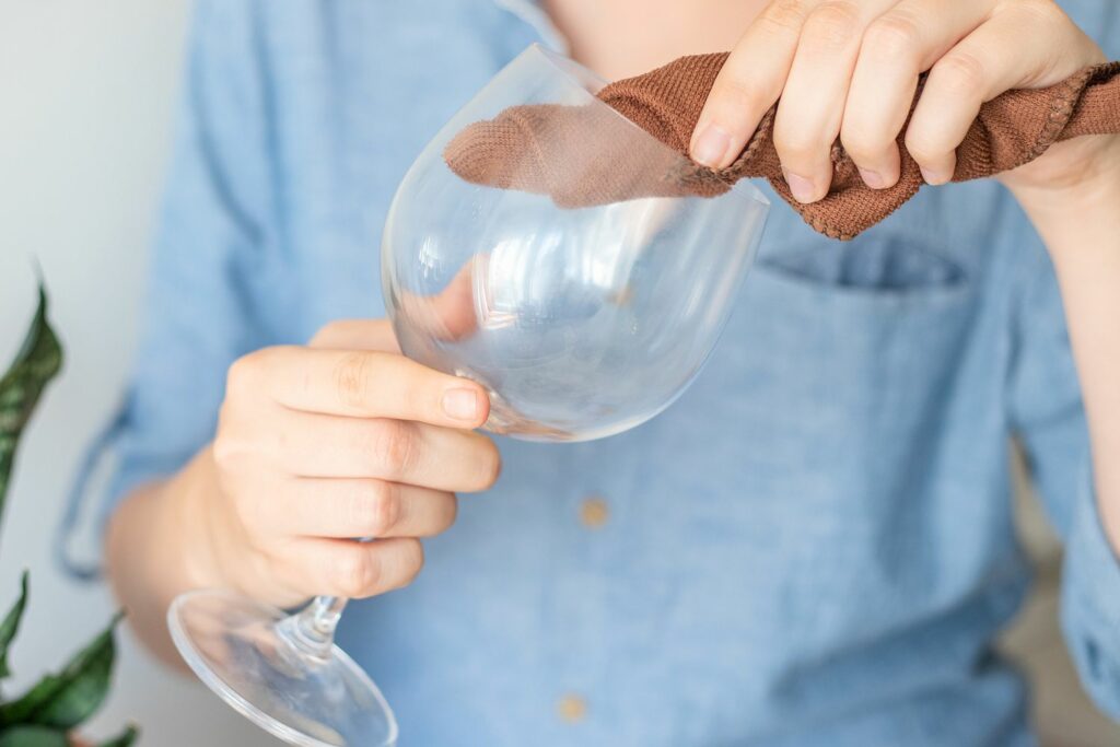 Hand Washing Techniques For Crystal Glasses.